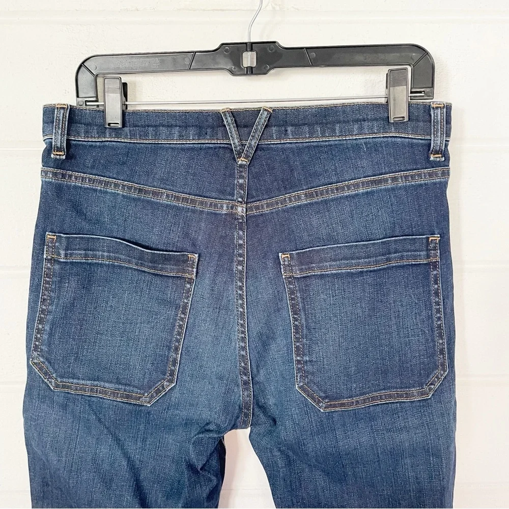 Veronica Beard Beverly Skinny Flare High Rise Jeans in Medium Wash Waist 32”